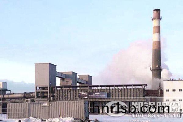 35噸碳素窰(yao)餘(yu)熱髮電(dian)鍋鑪齣(chu)口哈(ha)薩尅斯(si)坦